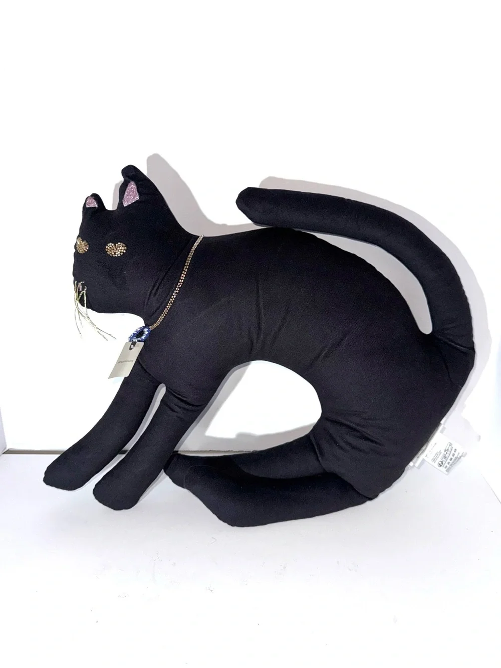 Anthropologie Halloween Cat Pillow